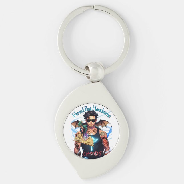 Hexed But Handsome Chaos Keychain (Front)
