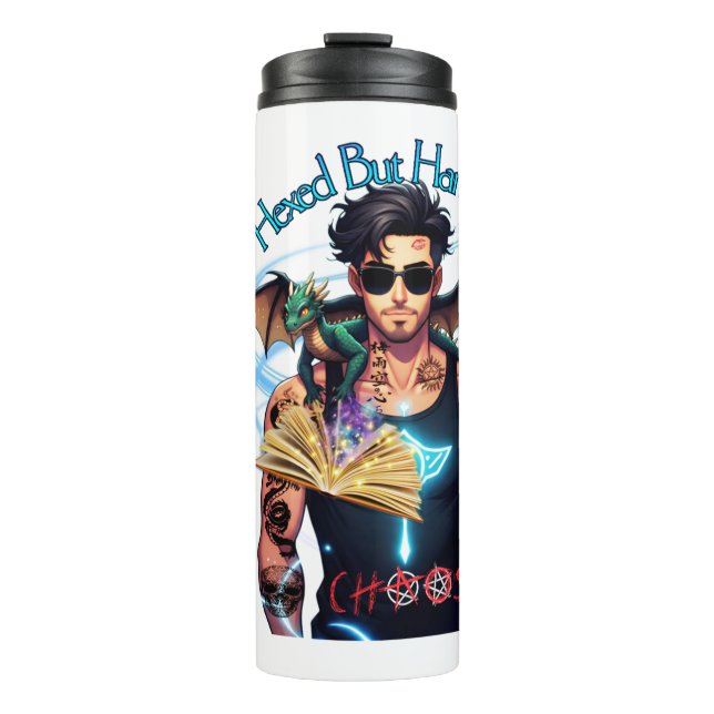 Hexed But Handsome Chaos Thermal Tumbler (Front)
