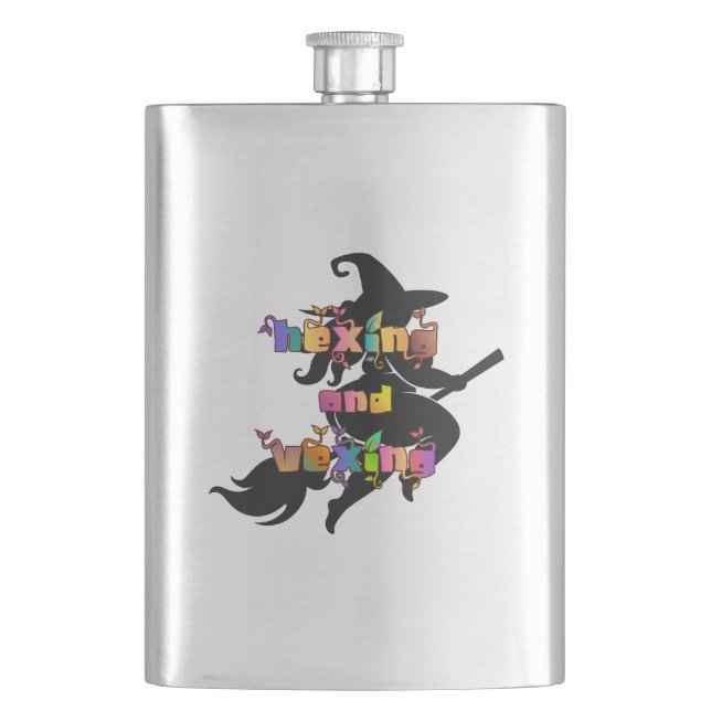 HEXING AND VEXING for the Plus Size Pagan Hip Flask (Front)