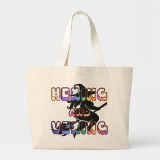 HEXING AND VEXING for the Plus Size Pagan Large Tote Bag