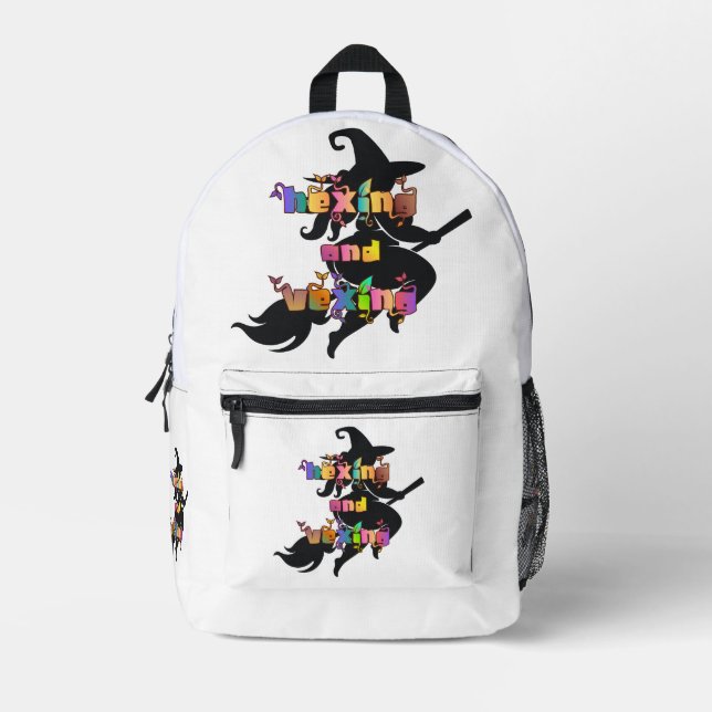 HEXING AND VEXING for the Plus Size Pagan Printed Backpack (Front)