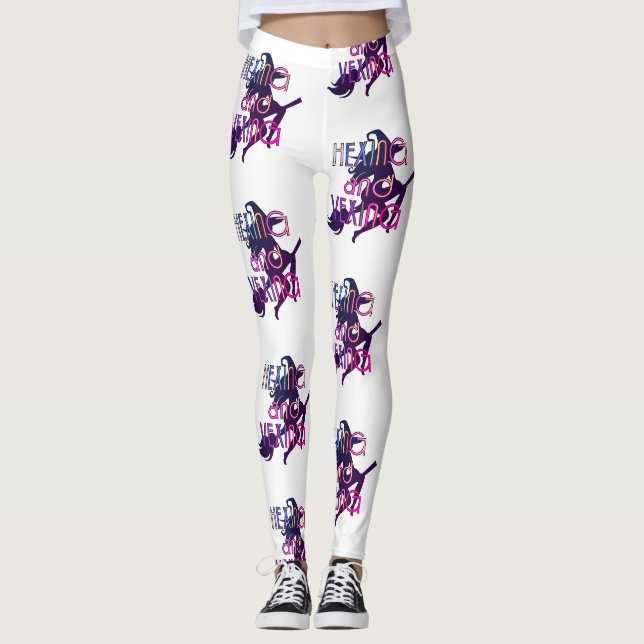 HEXING AND VEXING Witchcore Design Leggings (Front)