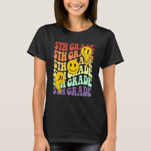 Hey 5th Fifth Grade Teacher Back To School Retro S T-Shirt
