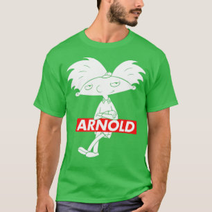 Hey Arnold In Red Box Arnold Posing With Arms Cros T-Shirt