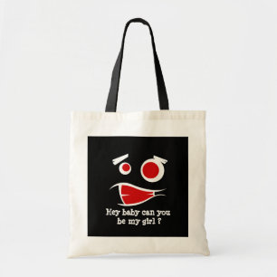 hey baby can you be my girl monster design T-Shirt Tote Bag
