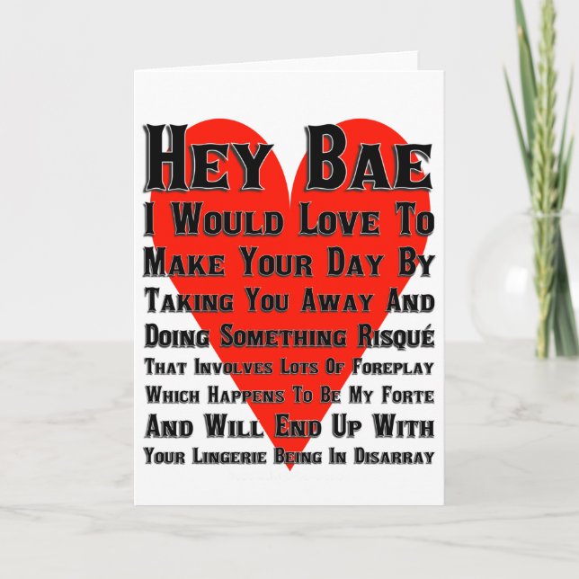Hey Bae Card (Front)