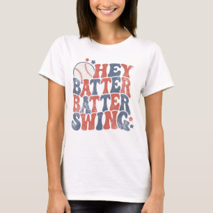 Hey Batter Batter Swing Tee, T-Shirt de jeu de bas