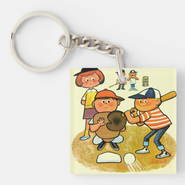 Hey Batter! Keychain (Front)