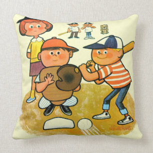 Hey Batter! Throw Pillow
