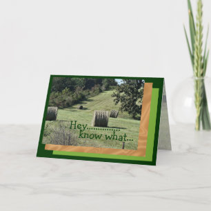 Hey Bday card-customize any occasion Card