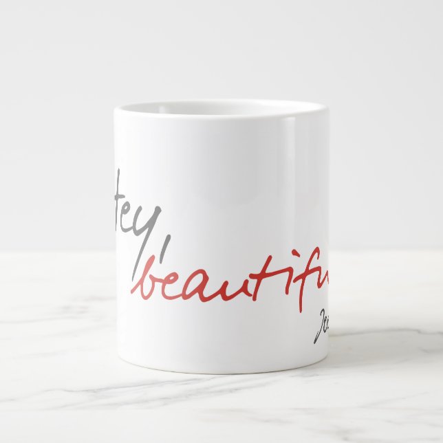 "Hey, beautiful" Joe Covelli quote Mug (Front)