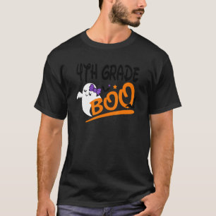 Hey Boo 4th Fourth Grade Boo Girl Kid School Hallo T-Shirt