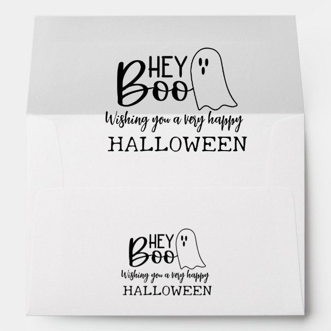 Hey Boo – A Ghostly Greeting Envelope (Back (Bottom))