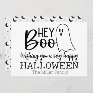 Hey Boo – A Ghostly Greeting Holiday Card