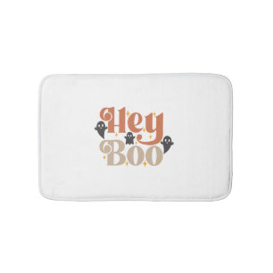 Hey Boo Boho Halloween Hey Boo Ghost Bath Mat