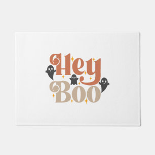 Hey Boo Boho Halloween Hey Boo Ghost Doormat