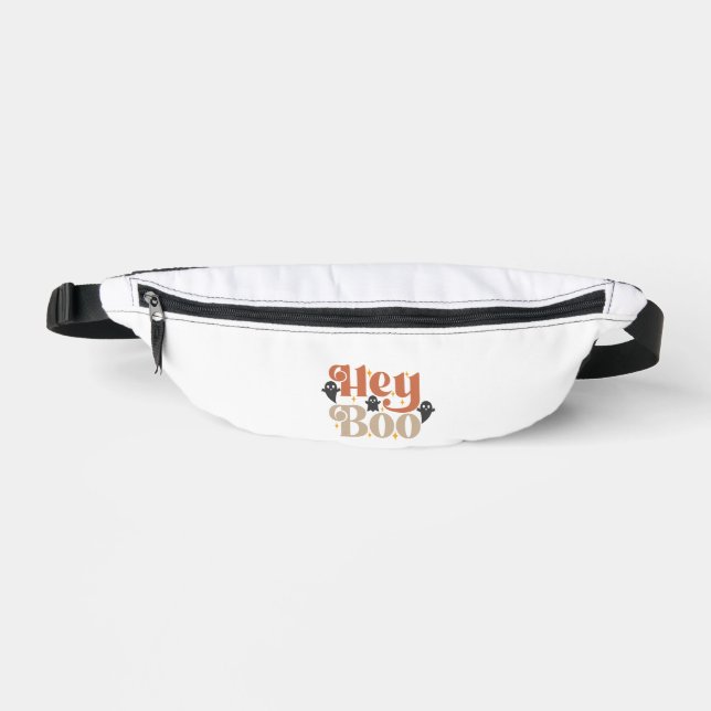 Hey Boo Boho Halloween Hey Boo Ghost Fanny Pack (Front)