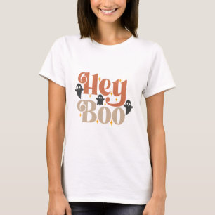 Hey Boo Boho Halloween Hey Boo Ghost T-Shirt