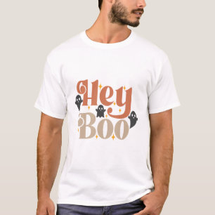Hey Boo Boho Halloween Hey Boo Ghost T-Shirt