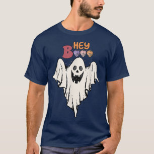 Hey Boo Cute Halloween Ghost Funny Autumn Fall Spo T-Shirt
