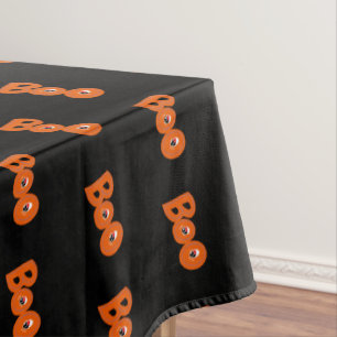 Hey Boo Did I Scare You Too Typography Drawing Art Tablecloth
