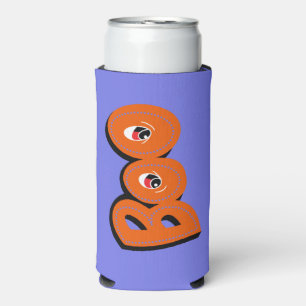 Hey Boo Did I Scare You Typography Drawing Art Seltzer Can Cooler