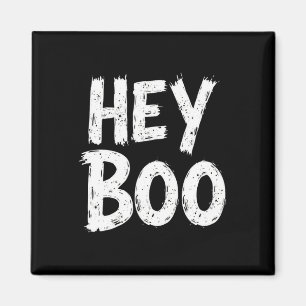 Hey Boo Funny Halloween Ghost  Magnet