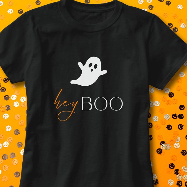 Hey Boo Ghost  T-Shirt (Creator Uploaded)