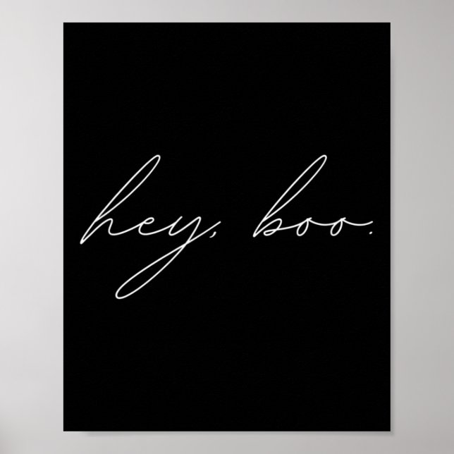 Hey Boo Halloween Poster (Front)