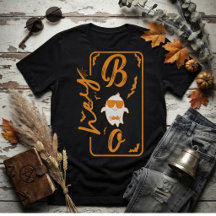Hey Boo Joli Fantôme Rétro Graphique T-Shirt Hallo