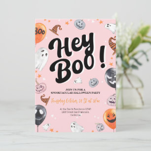 Hey Boo Spooktacular Halloween Party Invitation