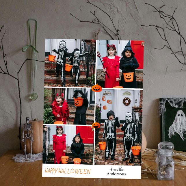 Hey Boo! Spooky Halloween Family Photo  Holiday Ca (Creator Uploaded)