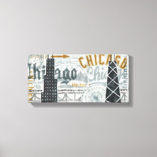 Hey Chicago Vintage Canvas Print