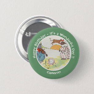 Hey Diddle Diddle Birthday Party Collection 2 Inch Round Button