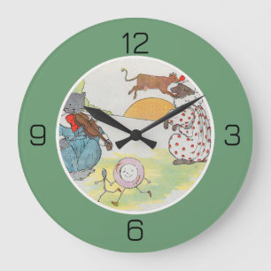 Hey Diddle Diddle Birthday Party Collection Large Clock