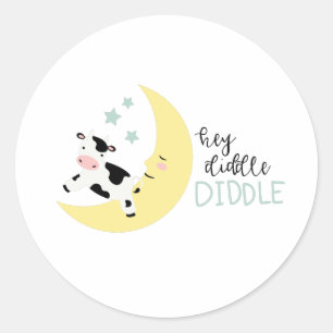 Hey Diddle Diddle Classic Round Sticker
