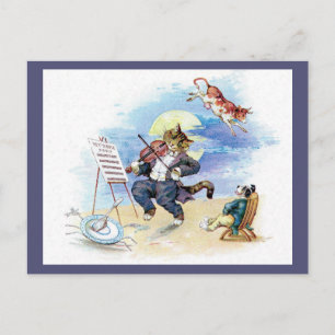 Hey, Diddle Diddle Nursery Rhyme Postcard