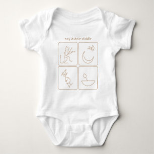 Hey Diddle Diddle onesy Baby Bodysuit