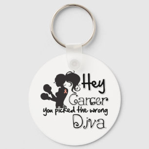 Hey Endometrial Cancer You Picked The Wrong Diva Keychain