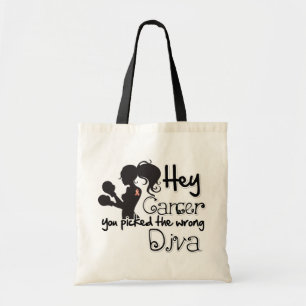 Hey Endometrial Cancer You Picked The Wrong Diva Tote Bag