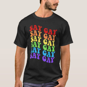 Hey Florida Say Gay Lgbtq Rainbow Pride 1 T-Shirt