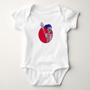 Hey Friends Cool and Funny Skeleton Baby Bodysuit