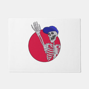 Hey Friends Cool and Funny Skeleton Doormat