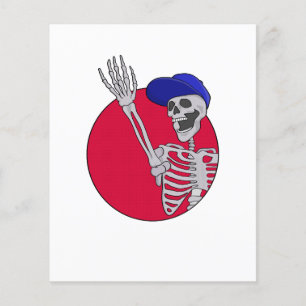 Hey Friends Cool and Funny Skeleton Flyer