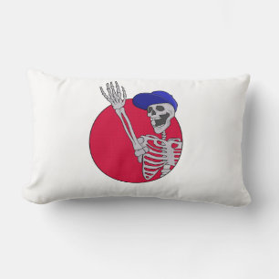 Hey Friends Cool and Funny Skeleton Lumbar Pillow