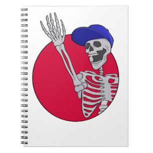 Hey Friends Cool and Funny Skeleton Notebook
