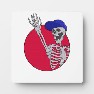 Hey Friends Cool and Funny Skeleton Plaque