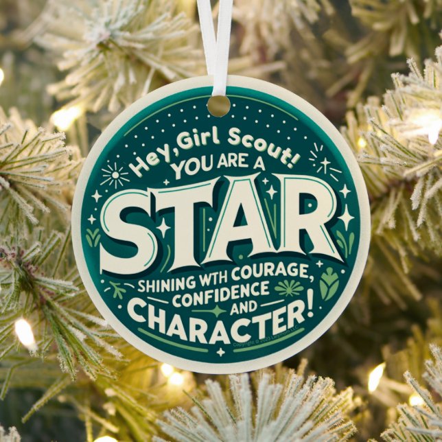 Hey Girl, tu es une STAR ! Ornement scout (Insitu)