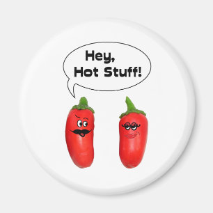 Hey, Hot Stuff! Chilies Magnet