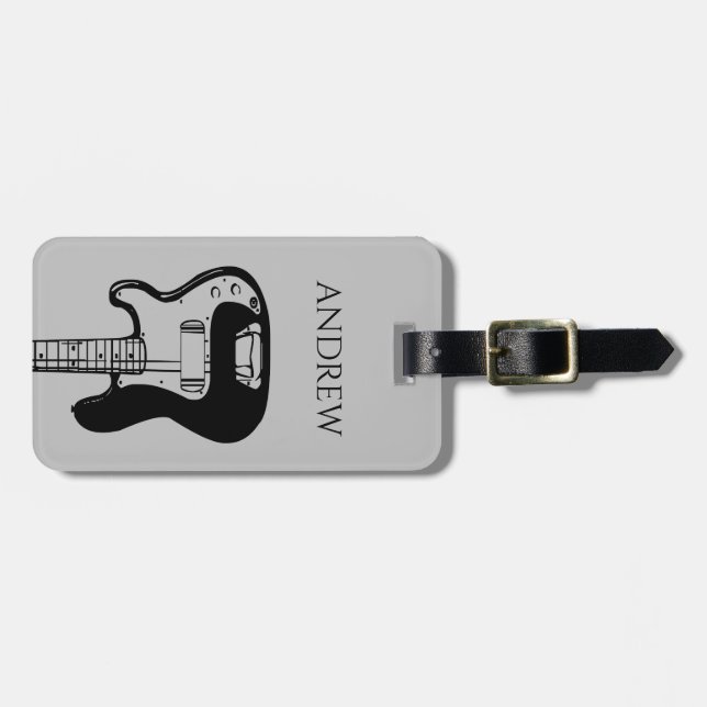 hey. it's my guitar luggage tag (Front Horizontal)